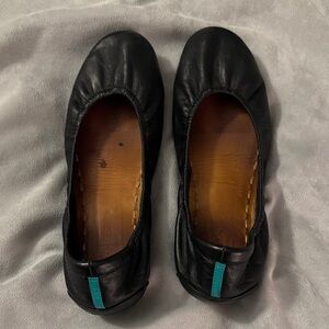 Tieks Black Leather Ballet Flats